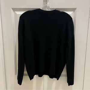 OAK + FORT Black Crewneck Sweater - Size XS